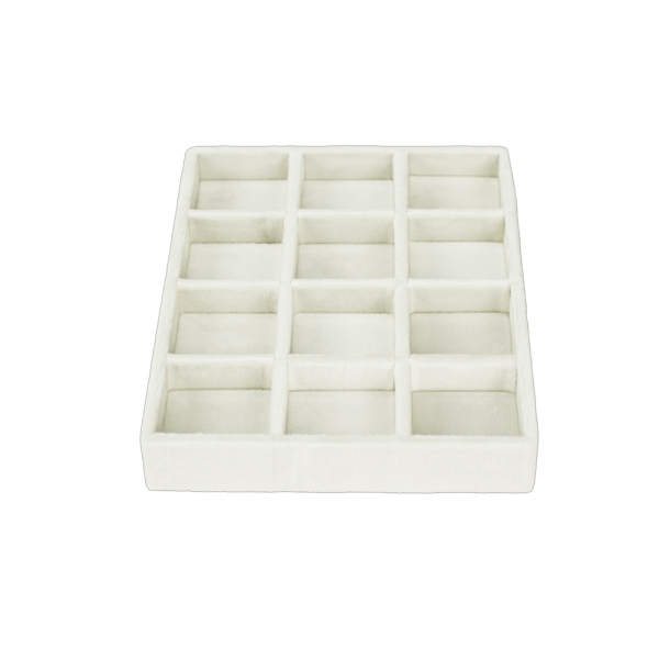 뉴벨벳 나눔 12칸 다용도 진열대 아이보리 소 20x15x2.5cm