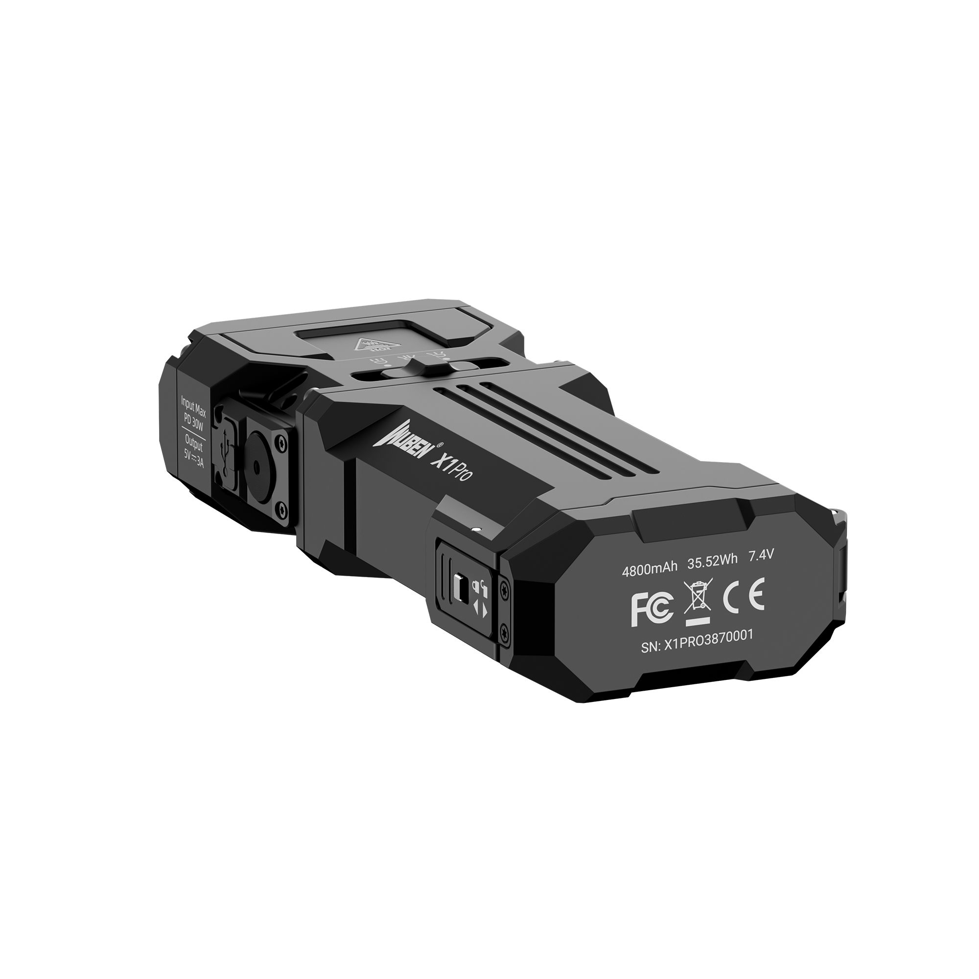 우벤 X1 LED 후레쉬 EDC 고성능 등산용 작업용 휴대용 손전등 랜턴 블랙