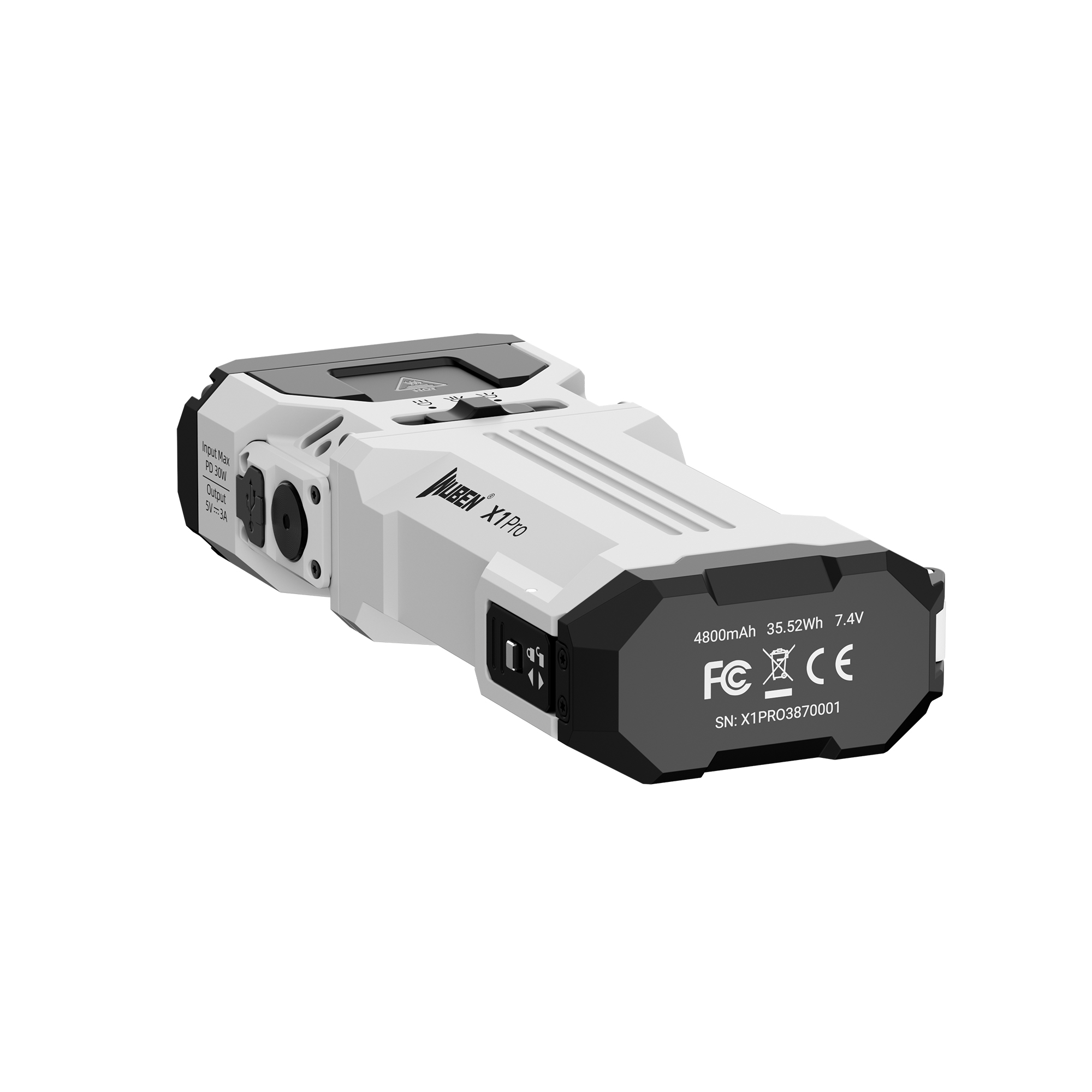 우벤 X1 LED 후레쉬 EDC 고성능 등산용 작업용 휴대용 손전등 랜턴 화이트