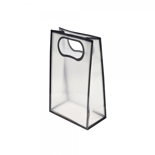 블랙라인 PVC 쇼핑백 투명 15x8x24 10장