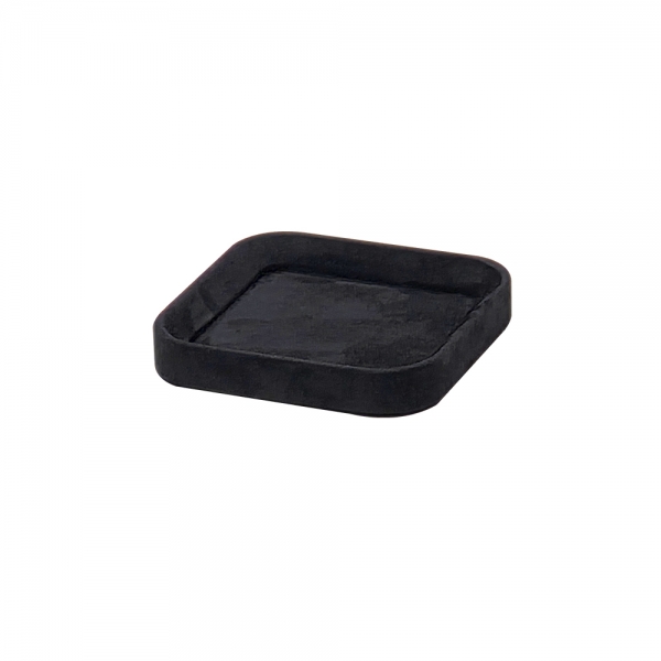 스웨이드 다용도 트레이 진열대 블랙 12x12x2cm