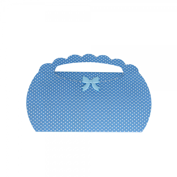 땡땡이 손잡이 가방모양 베개상자(5가지색) 소 15x9x3cm 50장