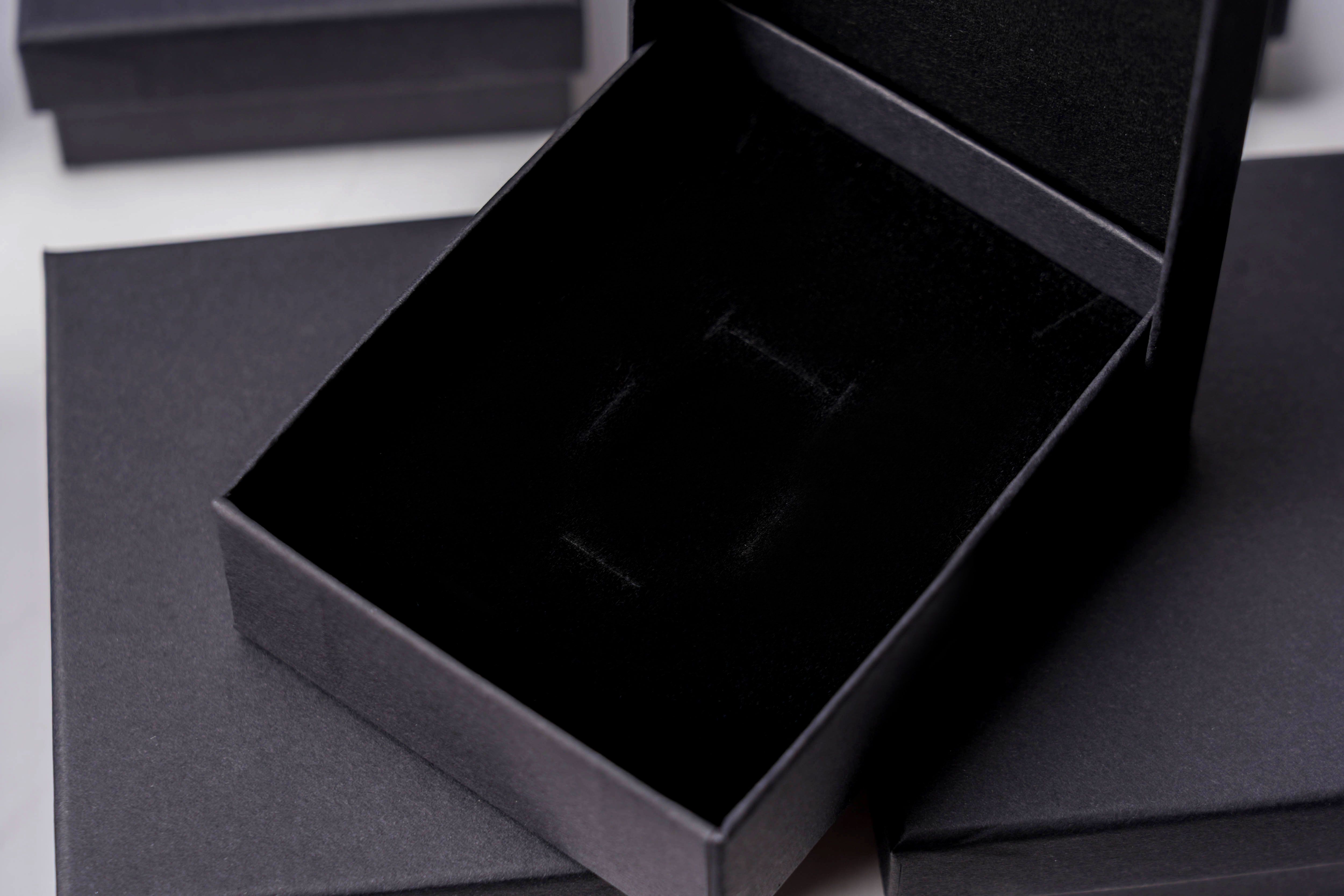 고급 주얼리 세트 케이스 상자 블랙 7.5x9.5x3cm 30개