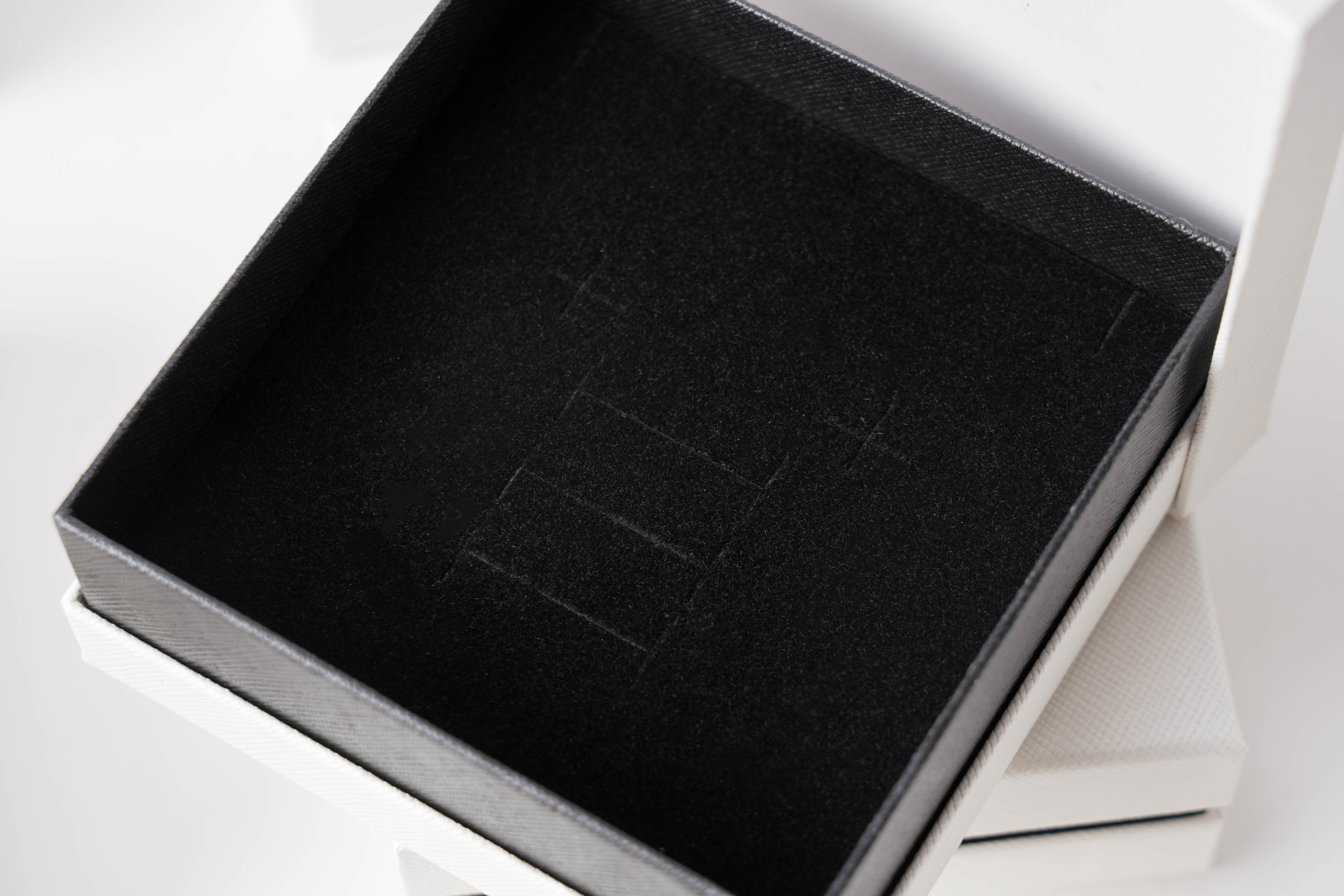 고급 투톤 주얼리 케이스 액세서리 포장 선물 상자 화이트 대 10x10x4cm 10개