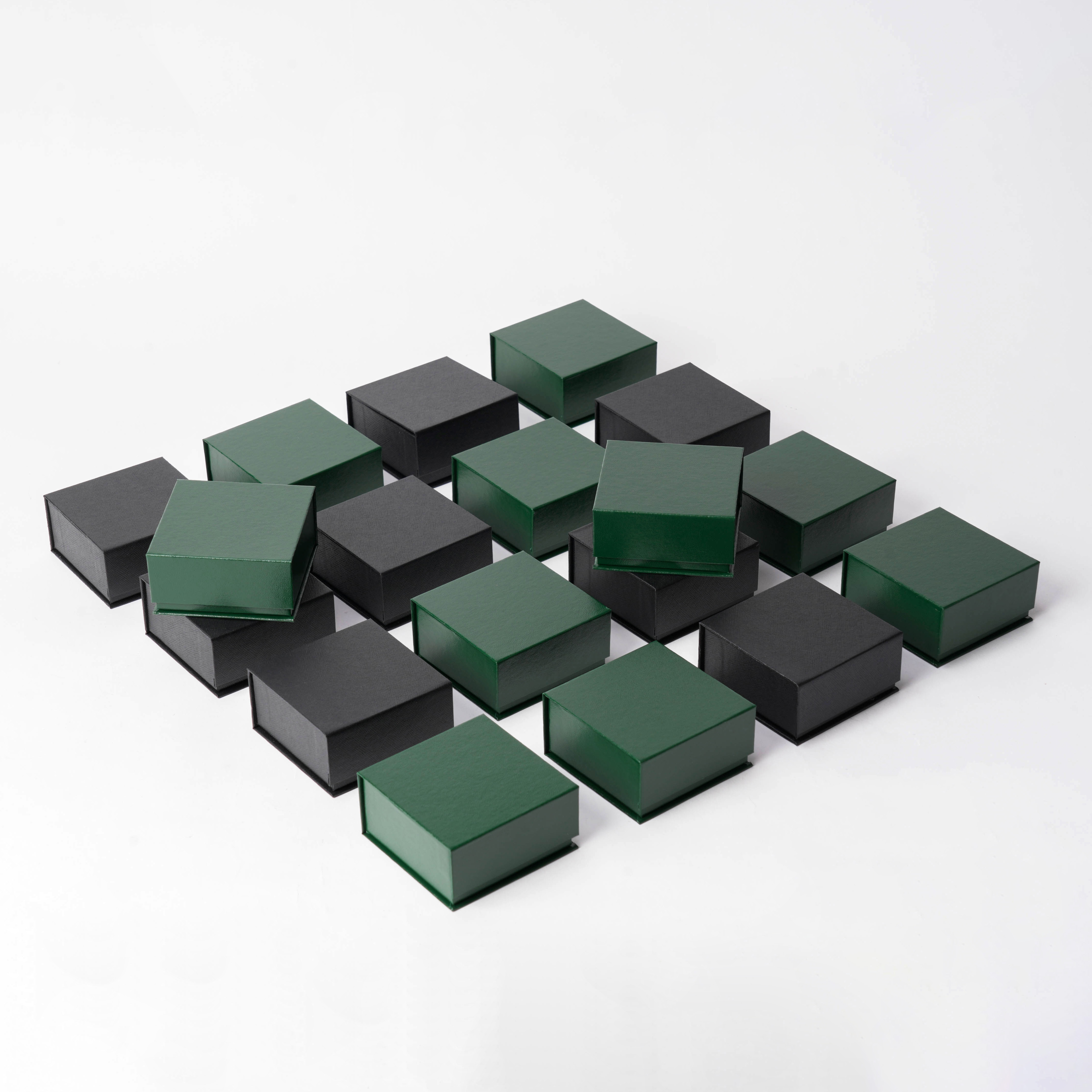 자석 주얼리 포장 케이스 상자 그린 8x8x4 20개 1판