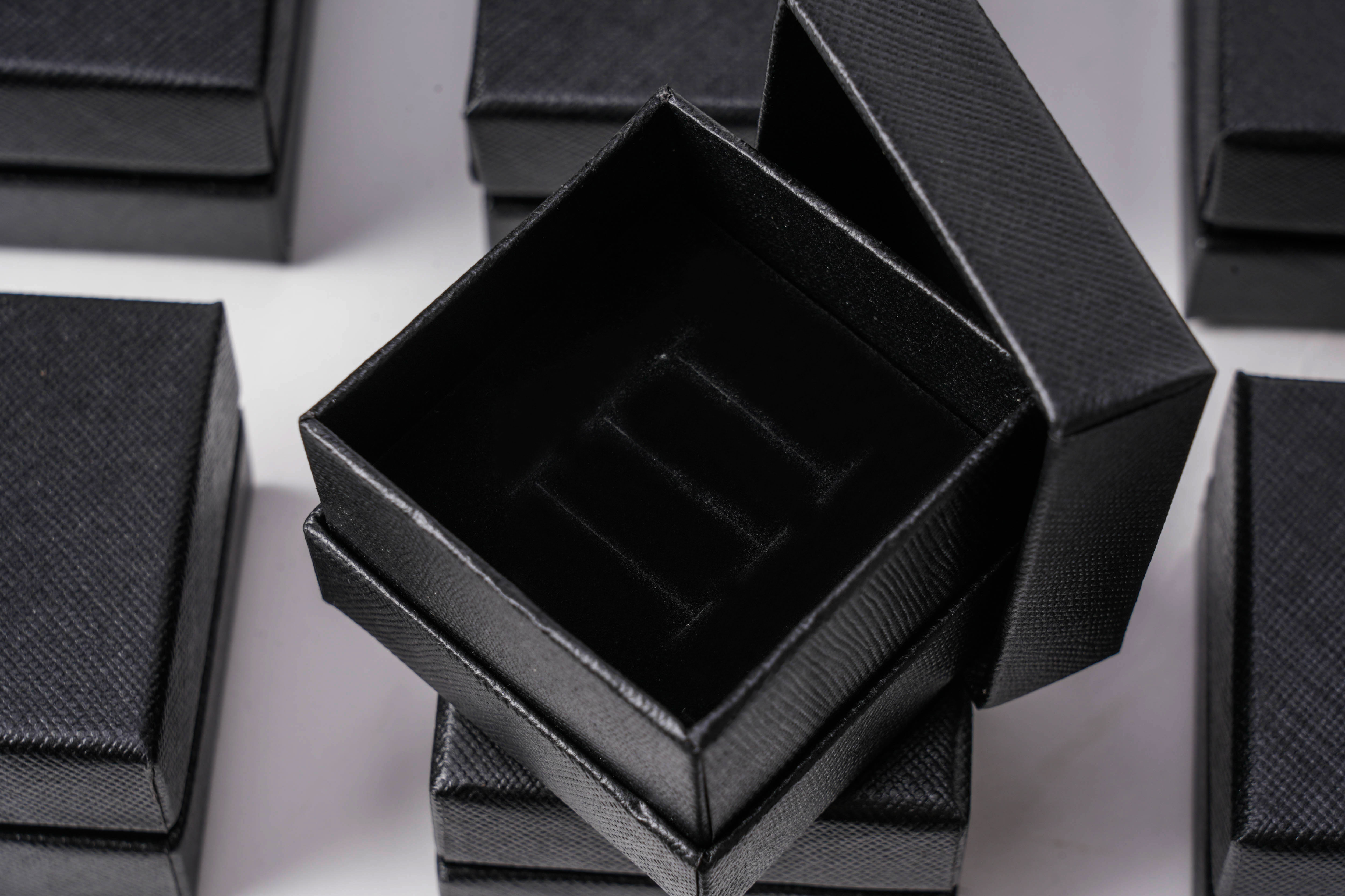 고급 투톤 주얼리 케이스 액세서리 포장 선물 상자 블랙 소 5.5x5.5x4cm 20개