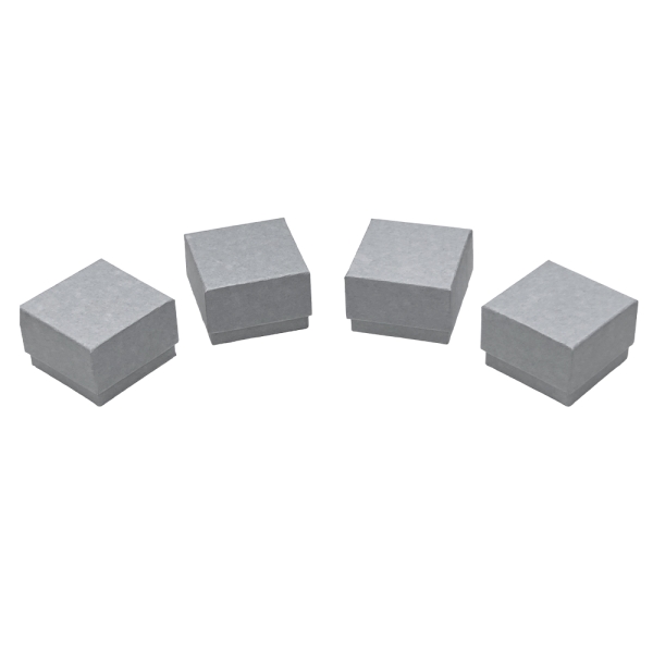 고급 정사각 주얼리 세트 케이스 상자 그레이 6x6x4cm 20개