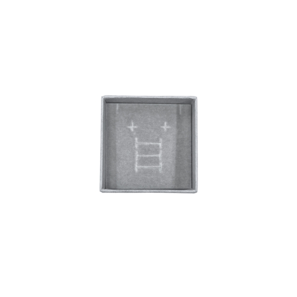 고급 정사각 주얼리 세트 케이스 상자 그레이 6x6x4cm 20개