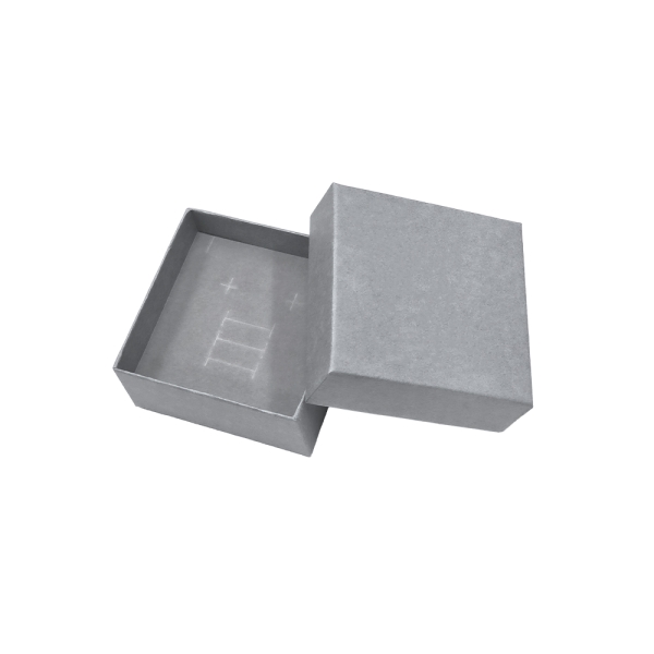 고급 정사각 주얼리 세트 케이스 상자 그레이 9x9x4cm 10개