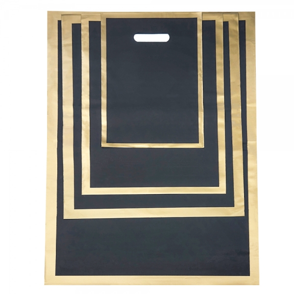 골드라인 평판 비닐봉투 쇼핑백 블랙 27.5x39cm 50장