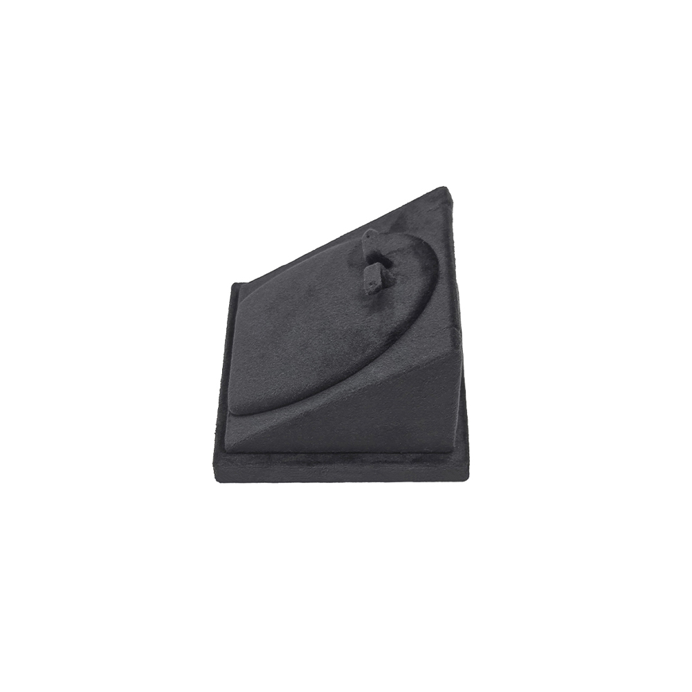 뉴벨벳 사각 경사 목걸이 귀걸이 세트 진열대 블랙 10x10x7.5cm