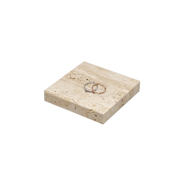 천연대리석 사각 받침 다용도 진열대 10x10x1.8cm