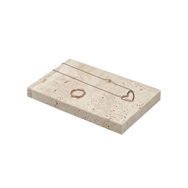 천연대리석 사각 받침 다용도 진열대 15x10x1.8cm