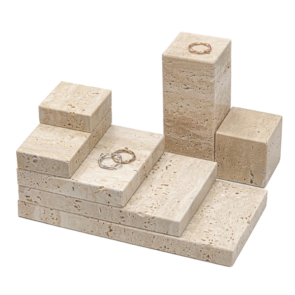 천연대리석 사각 받침 다용도 진열대 20x10x1.8cm
