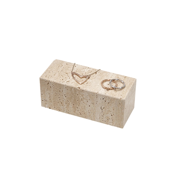 천연대리석 사각 블럭 다용도 진열대 5x5x12cm