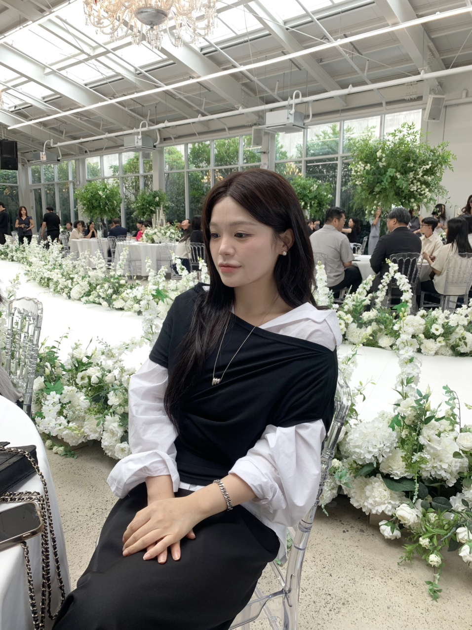 시즈 루즈핏 오픈넥 레이어드 셔츠 / 로웰샵
