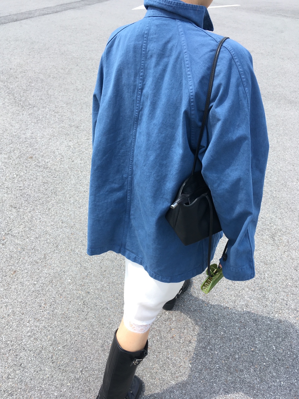 펀티 레글런 다잉 워크 하프 자켓 (2col)