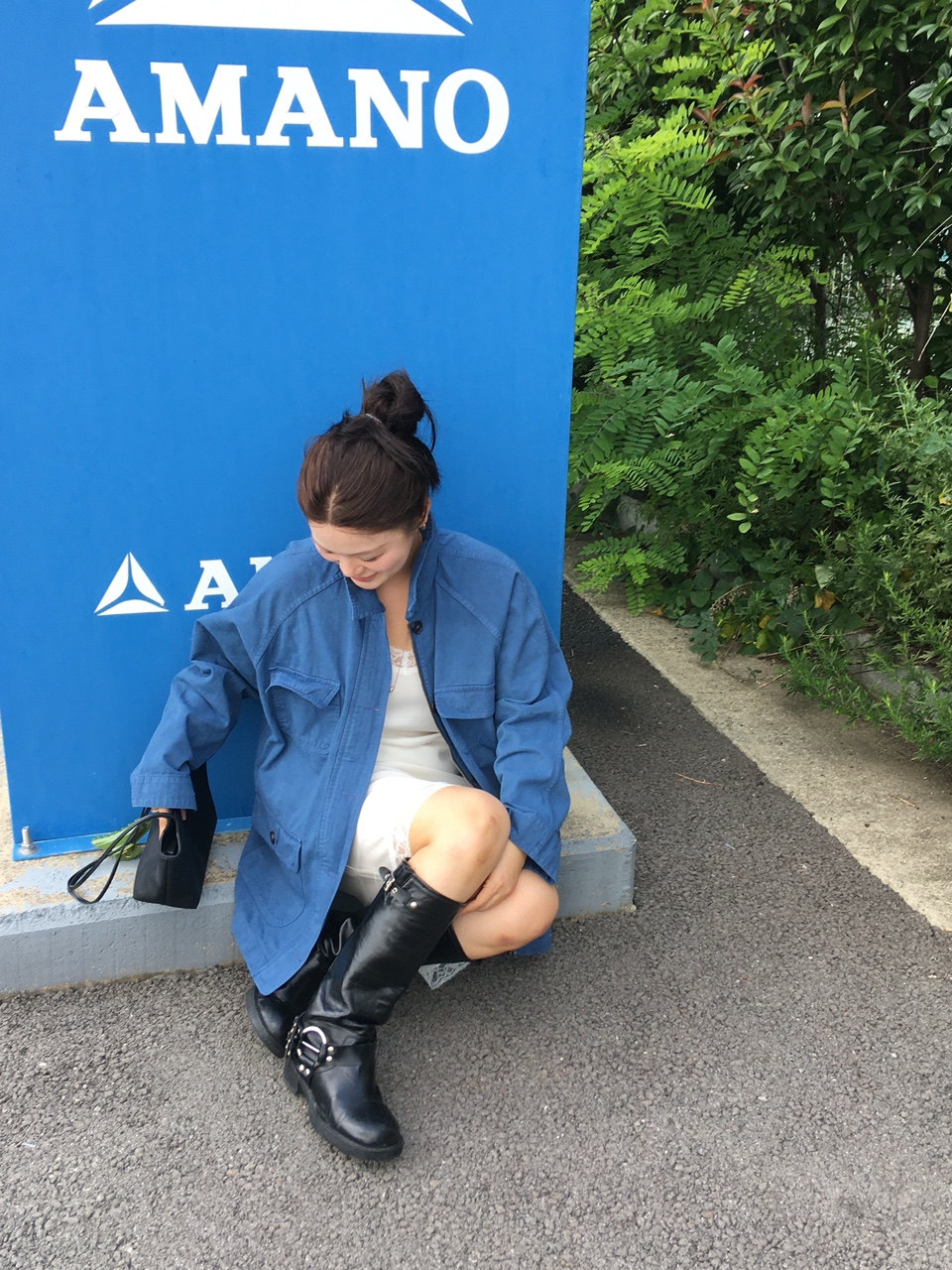펀티 레글런 다잉 워크 하프 자켓 (2col)